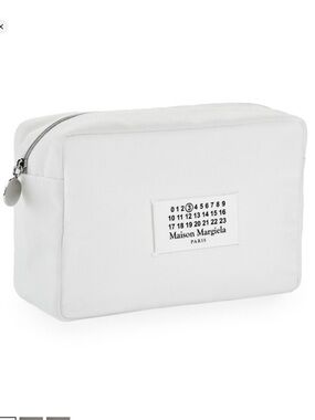 Maison Martin Margiela White Canvas Makeup Pouch